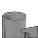 Alusign Outdoor okrogel steber, 1 utor