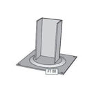 Alusign Outdoor noga za oglat steber, 1 utor