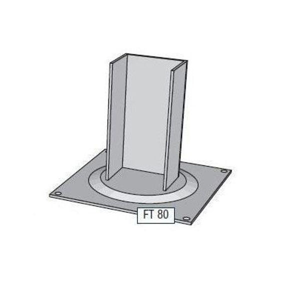 Alusign Outdoor noga za oglat steber, 1 utor